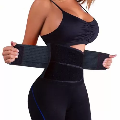 Women's Waist Trainer - Slimming Belt - Black