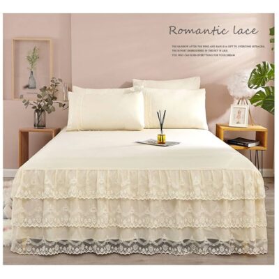 Bedskirt or Bedliner - Cream